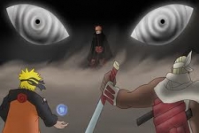 Naruto e Bee VS Pain